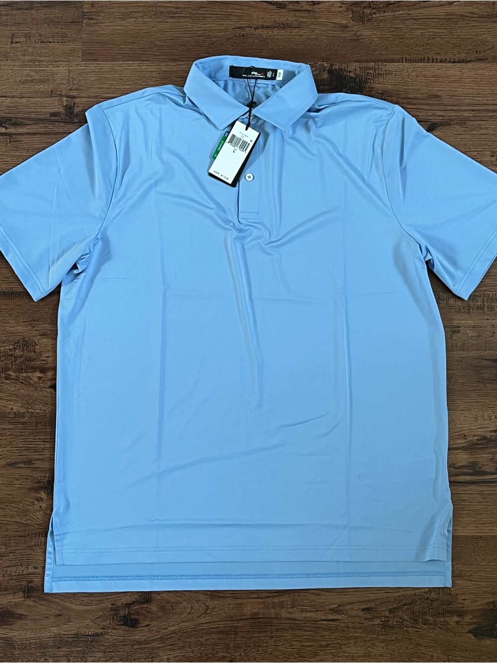 RLX Ralph Lauren Polo Golf Shirt ‘Light Blue’ (size mens L)